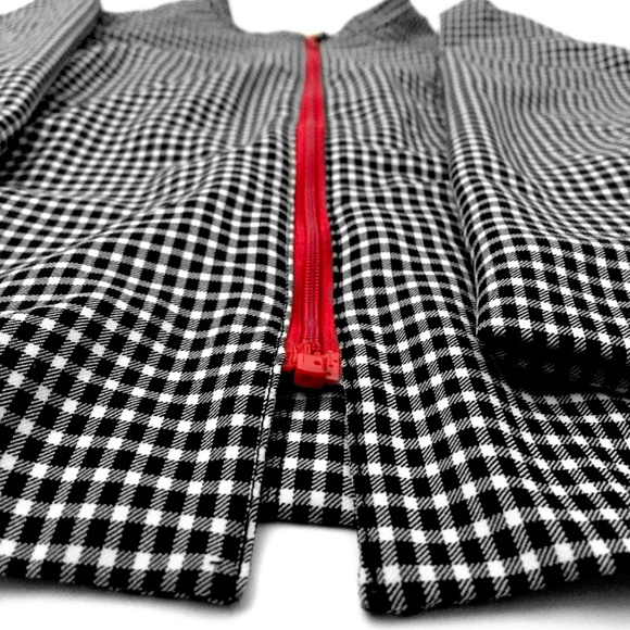 Yansi Fugel Gingham Jacket with Red Contrast - Picture 5 of 10